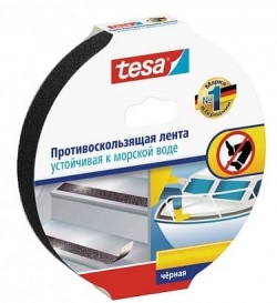 Теса противоскользящая лента черная длина 5 метров ширина 25 мм