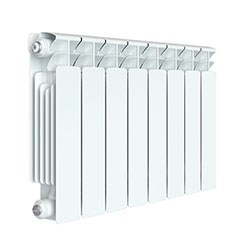 Радиатор биметалл 350х90 8 секций боковое подключение Rifar BASE