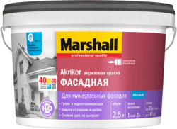 Краска Marshall Akrikor  Фасадная  2,5 л