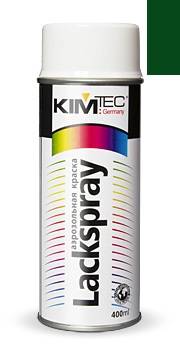 Спрей-краска аэрозольная KIM TEC Lackspray, глянцевая, 400 мл Зеленый мох  RAL6005
