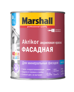 Краска Marshall Akrikor  Фасадная 1 л