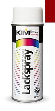 Спрей-краска аэрозольная KIM TEC Lackspray, глянцевая, 400 мл Красный  RAL3020