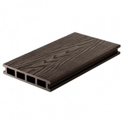 Доска террасная ДПК Dos Exclusive Под дерево 4 м Темный шоколад