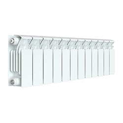 Радиатор биметалл 200х100 12 секций боковое подключение Rifar BASE