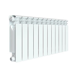 Радиатор биметалл 350х90 12 секций боковое подключение Rifar BASE