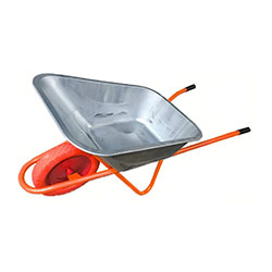 Тачка строительная 110 л 1 колесо без камеры ТСО1-16