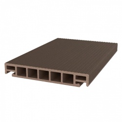 Доска террасная ДПК Salix 6 м Темно-коричневая