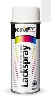 Спрей-краска аэрозольная KIM TEC Lackspray, глянцевая, 400 мл Белый  RAL9003