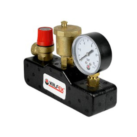 Картинка Группа безопасности латунная Классик в теплоизоляции VALFEX