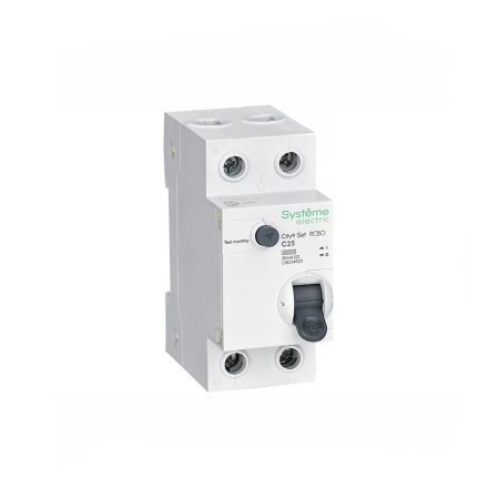 Автоматический выключатель дифференциального тока 1P+N С 40А 4.5kA 30мА Тип-AС 230В City9 Set C9D34640 Systeme Electric