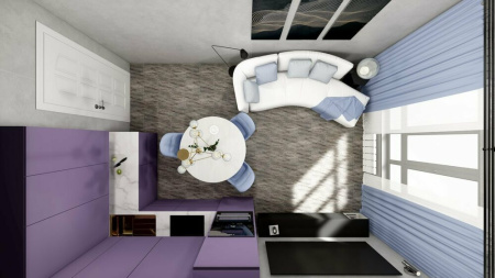 Картинка Керамогранит Кварцит 2 600х300 мм темно-серый