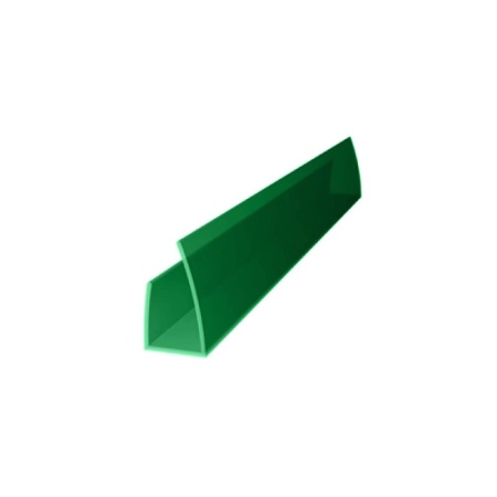 Профиль торцевой Зеленый 2100х4 мм поликарбонат РоялПласт