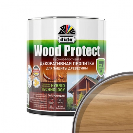 Пропитка декоративная для дерева Dufa Wood Protect Орех 0,75 л