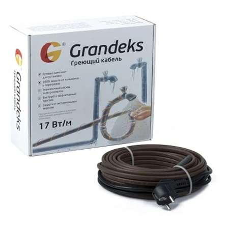 Grandeks кабель греющий комплект 17Вт/м 2-12м