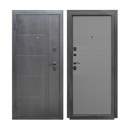 Дверь Форпост Олимп С 860х2050 мм Левая цвет Светло-серый 24 с фурнитурой и цилиндром