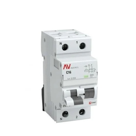 EKF AVERES выключатель автоматический дифференциальный  DVA-6 1п+N 16А 30мА С