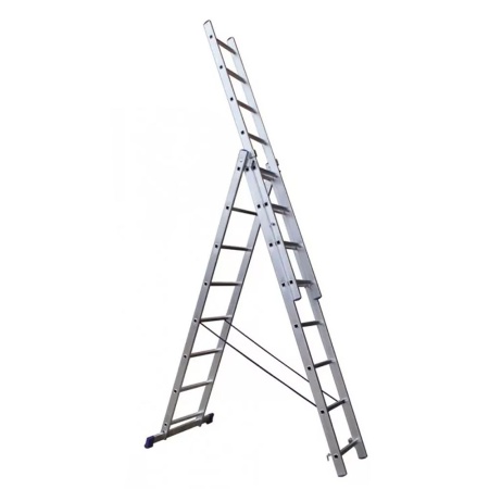 Biber лестница алюминиевая выдвижная 3х8 ступеней