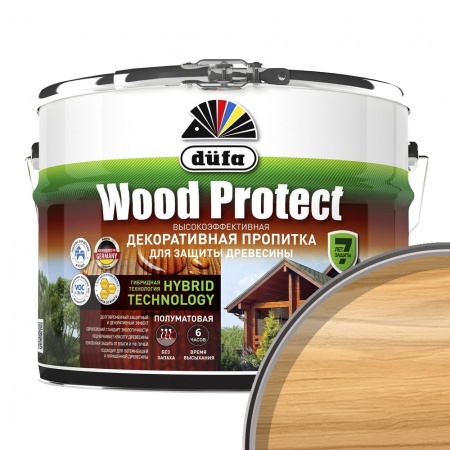 Пропитка декоративная для дерева Dufa Wood Protect Сосна 10 л