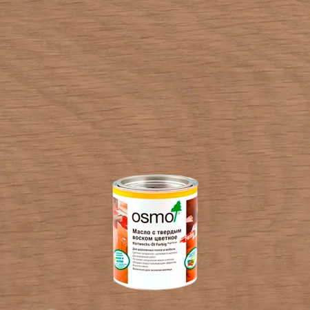 OSMO 3067 Hartwachs-Öl Farbig масло с твердым воском 0.75 л цвет Светло-серый