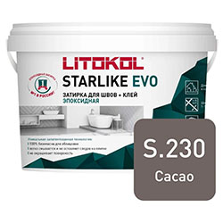 Эпоксидная затирка LITOKOL STARLIKE EVO S.230 CACAO 2,5 кг