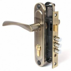 Замок врезной АПЕКС 1023/60 АВ бронза