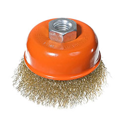 Щетка чашка для УШМ 75 мм Желтая Sturm