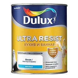 Краска для кухни и ванной база BС 0,9 л Dulux/Luxium Ultra Resist