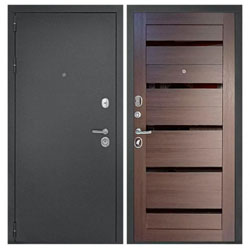 Дверь ДК Рубикон Царга Венге с цилиндрическим замком и фурнитурой 960х2050 мм Левая