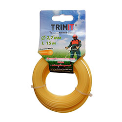 Леска триммера 2,7 Квадрат 15 м TRIMIT