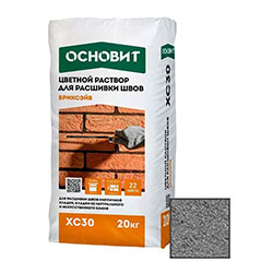 Раствор для расшивки швов Серый 020 20 кг Основит БРИКСЭЙВ ХС30