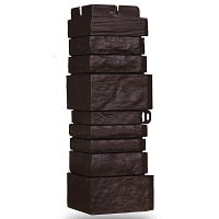 Угол наружный Гранд Лайн сланец коричневый 424х153 мм