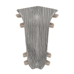 Внутренний угол для плинтуса К55 Комфорт Пепельный