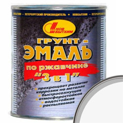 Грунт-эмаль 3в1 НОВБЫТХИМ 3 кг Белый