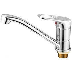Смеситель для кухни с гайкой латунь VALFEX Altarin Chrome VF.4537-2