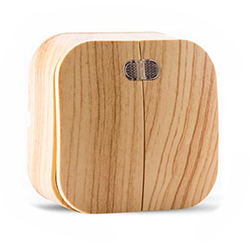 Выключатель 2 клавиши ОП Frea 10А IP20 250В с индикацией АБС-пластик Сосна TOKOV ELECTRIC