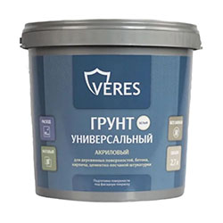 Грунт по дереву и минеральным поверхностям 2,7 л Veres Грунт по дереву и минеральным поверхностям 2,7 л Veres