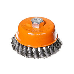 Щетка чашка для УШМ 100 мм Витая Sturm