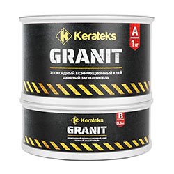 Клей эпоксидный А 1 кг В 0,5 кг Kerateks Granit