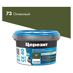 Затирка водоотталкивающая 2 кг Оливковый 73 Церезит СЕ40