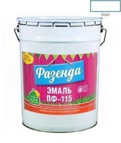Эмаль ПФ-115 «Фазенда» Белая 20 кг