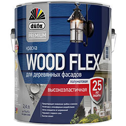 Краска для фасадов полуматовая BW 2.4 л Dufa Premium Wood Flex