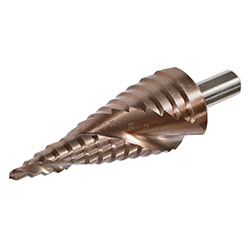 Сверло ступенчатое по металлу 4-30 мм спираль кобальт Sturm