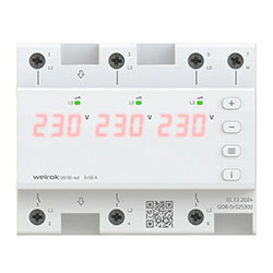 Реле напряжения трехфазное 6 модулей D6-50 red 50A Welrok Реле напряжения трехфазное 6 модулей D6-50 red 50A Welrok
