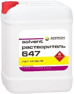 Растворитель 647 объем 10 л