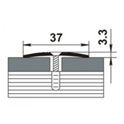 Картинка Порог стыковочный ПС-03 R102 Ольха серая 0,9 м
