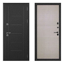 Дверь ДК Термаль ПРО М 960х2050 Правая Медь Дерево белое с фурнитурой