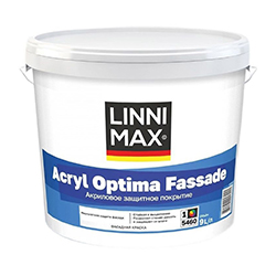Краска фасадная 9 л База 1 LINNIMAX Acryl Optima Fassade