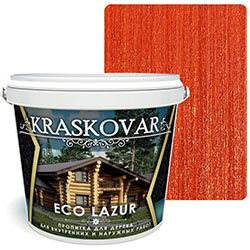 Пропитка для дерева 2 л Коралл Kraskovar Eco Lazur