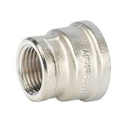 Муфта переходная ВВ 3/4"х1/2" никелированная STOUT