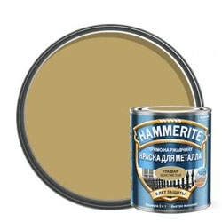 Hammerite гладкая Золотистая 2,2 л